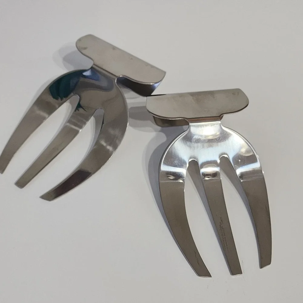 Stainless Steel Salad Hands Claws Tossing Fork Server Utensils Pasta Toss Serve - Picture 5 of 11
